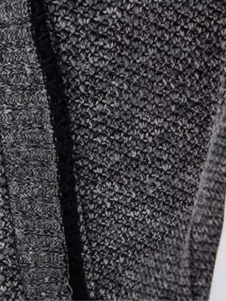 Herren Strickpullover – Eleganter Full Zip Freizeit-Strick