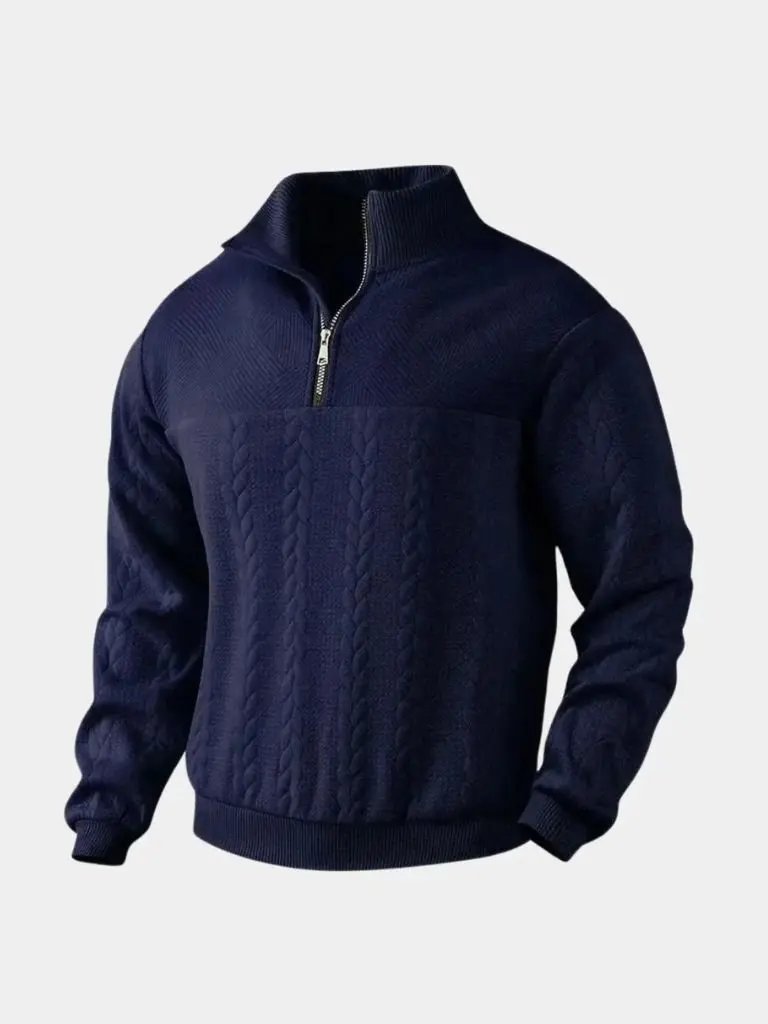 Herren-Strickpullover – Unverzichtbarer Henley-Strick für legere Alltags-Outfits