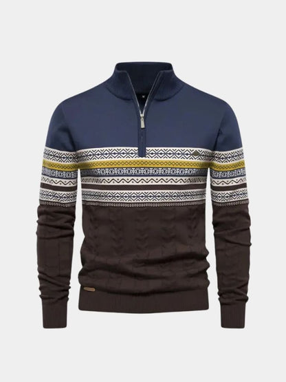 Herren Strickpullover – Half-Zip Pullover Lässige Alltagsstrickware