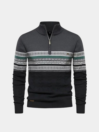 Herren Strickpullover – Half-Zip Pullover Lässige Alltagsstrickware