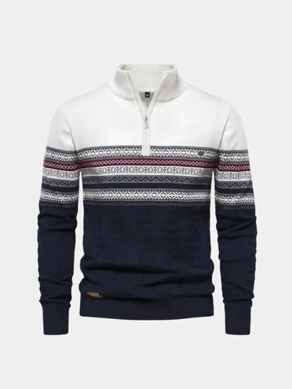 Herren Strickpullover – Half-Zip Pullover Lässige Alltagsstrickware