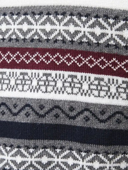 Herren Strickpullover – Half-Zip Pullover Lässige Alltagsstrickware